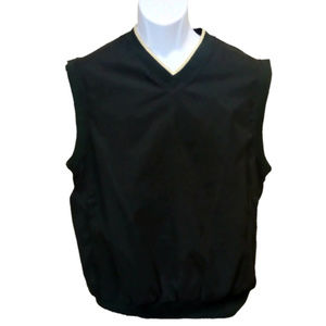 Glen Echo Golf Wind Wear Vest WB-5020 Blk SM NWT